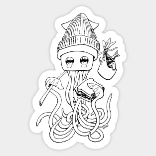 Homeless Squid Sticker